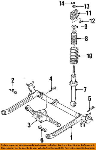 Nissan oem 089183401a chassis component/suspension stabilizer bar link nut