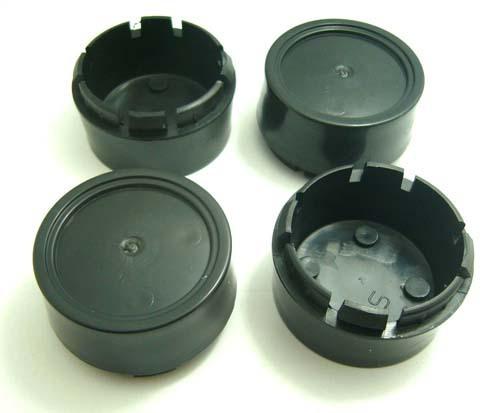 4x no logo wheel center cap hubs tuning car black finished 58 mm x 55 mm #079