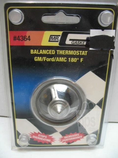 Mr. gasket co. 4364 balanced thermostat 180f high flow new