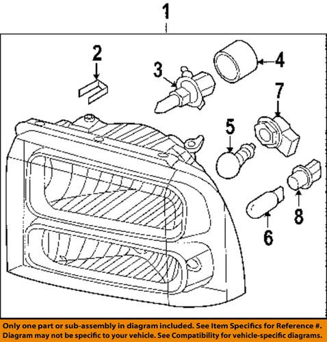 Ford oem 6c3z13008cb headlight-headlamp assembly