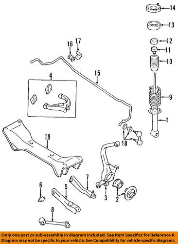 Mitsubishi oem mb910184 rear suspension-upper seat