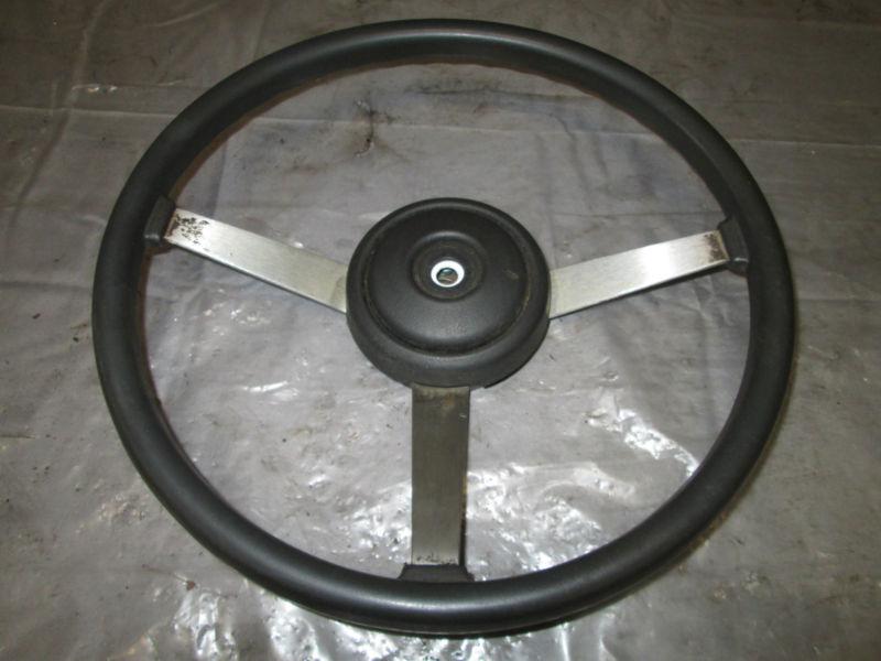 Jeep wrangler yj cj factory steering wheel with horn assembly 1582