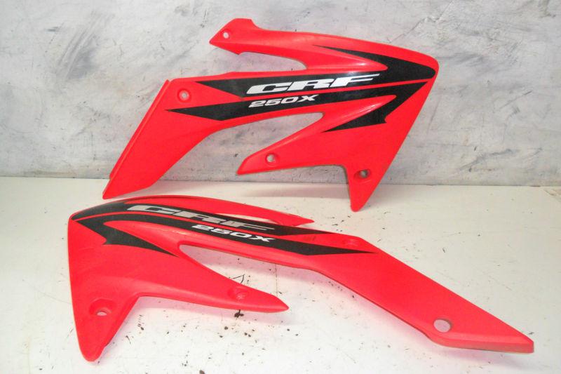 05-07 honda crf250x radiator shrouds plastic crf250 crf 250 x 250x oem fairings