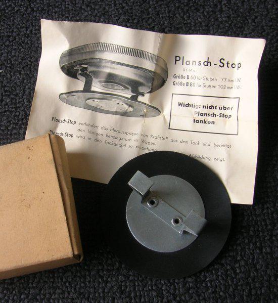 Plantsch fuel gas smell stop vw bug beetle 1200 cox oval typ1 accessory - nos