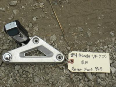 1984 honda vf700 right rear foot peg set