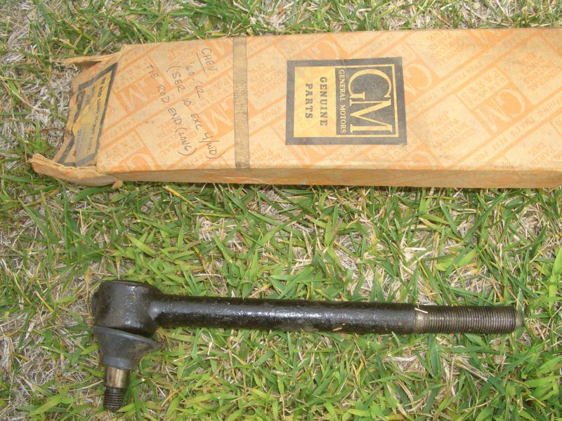 1960 1961 1962 chevrolet nos tie rod end series 10 exc 4wd