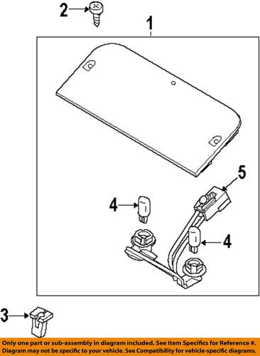 Ford oem f2uz13a625a high mount lamps-rear-wire