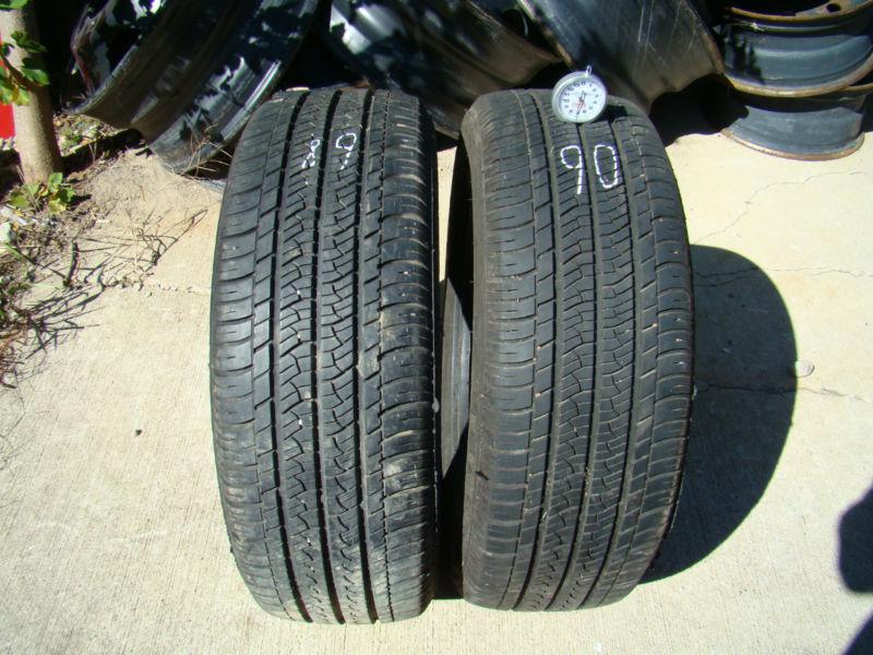 Kuhmo solushp4 195 60 15 7/32 good 2 two matching used tires  #89 90