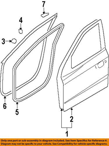 Hyundai oem 761112b020 door outer panel-outer panel