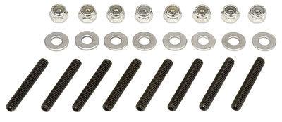 Moroso 68820 valve cover studs chrome plated steel 1/4"-20 thread set of 8