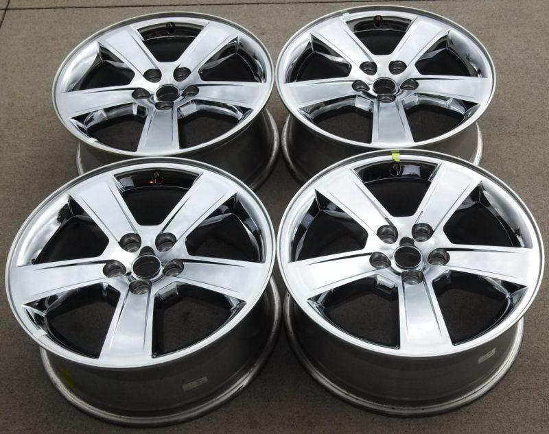 Dodge charger chrome wheels factory set of 4 genuine 18"