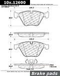 Centric parts 104.12600 front super premium semi metallic pads