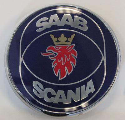 Saab scania 9-3, 9-4x, 9-5, 9-7 hood emblem original equipment 5289905