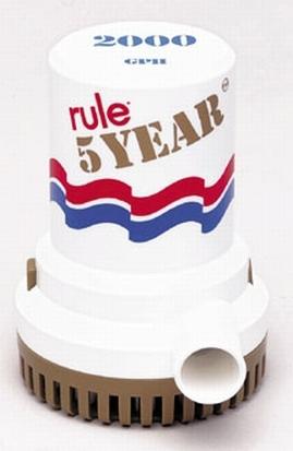 Rule pump 5 yr 12v gold series 2000 09