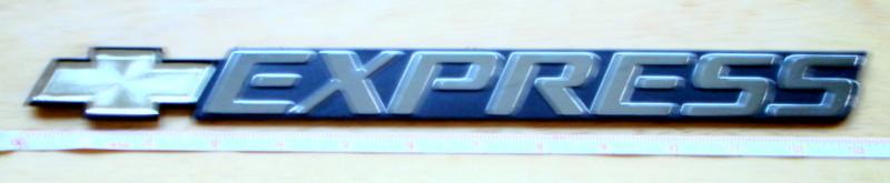 Chevrolet express rear door van oem emblem