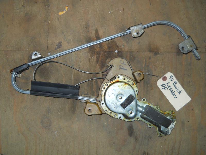 89 90 91 buick lesabre sedan passenger front window regulator with motor oem