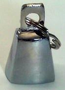 Chrome cow motorcycle biker rider spirit bell