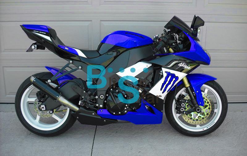 Injection mold fairing w11 for kawasaki ninja zx10r zx-10r 2008-2010 2009 e13