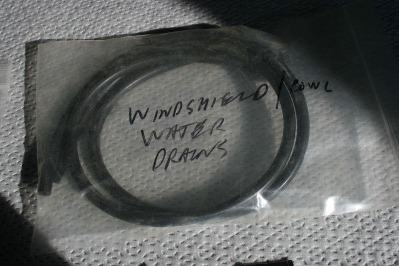 1957 cadillac windshield cowl water drain tubes - new