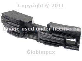 Mercedes w211 bumper foam front right genuine new + 1 year warranty