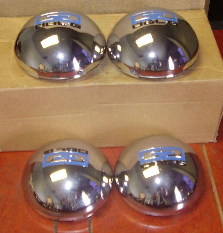 Double g wheels chrome custom wheel center cap #008k86g - set of 4 new