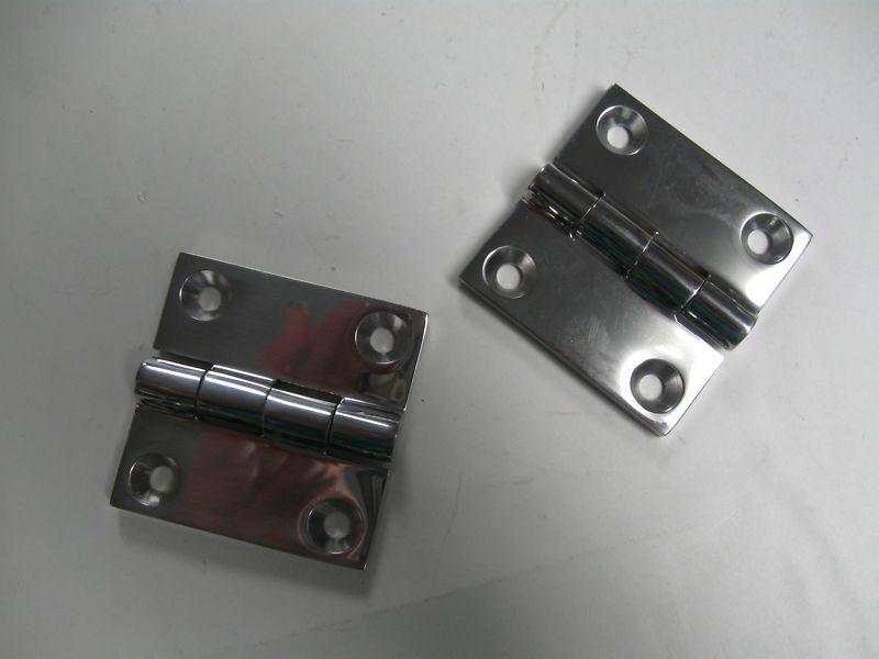 Marine boat stainless steel butt hinge 2" x 2" 205142-1