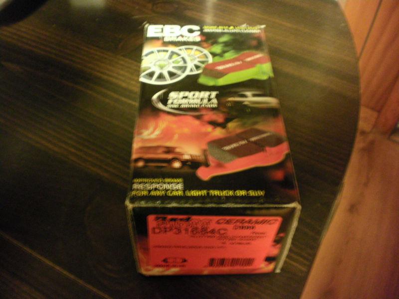 Ebc "red stuff" dp31684c rear set ceramic disc brake pads