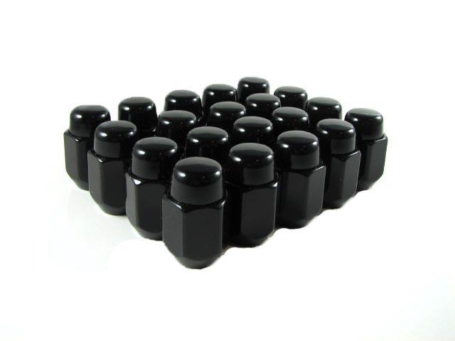 Lug nuts acorn 7/16" 20 pc new gm black