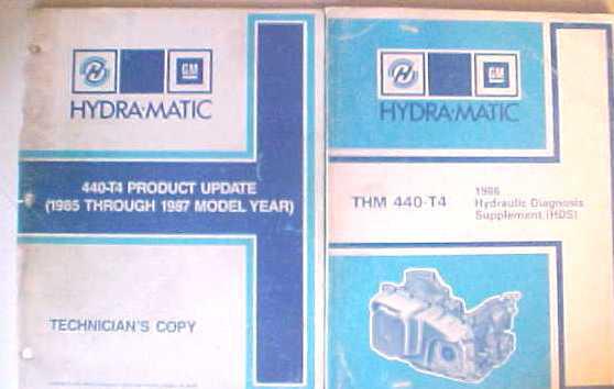 Hydra-matic 440-t4 (1985-1987) and thm 440-t4 (1986)