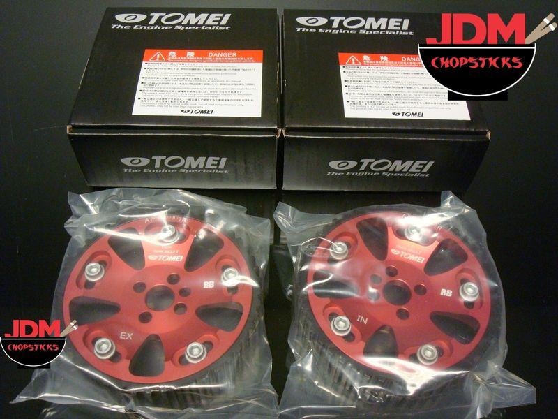 New in box tomei adjustable cam gear gears pair intake + exhaust rb26dett rb26