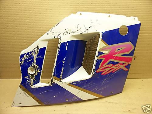 1992 suzuki gsxr1100 1100 gsx-r blue white right cowl