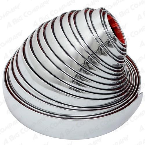 16ftx25mm mirror chrome car decoration trim strip steering pods air conditioner