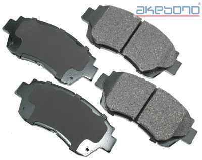 Akebono act476 brake pad or shoe, front-proact ultra premium ceramic pads