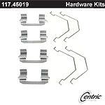 Centric parts 117.45019 front disc hardware kit