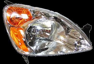 02-04 honda cr-v headlight clear headlamp assembly front passenger side right rh