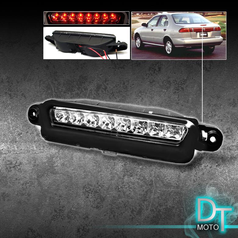 95-99 nissan sentra clear full led rear 3rd brake light lamp jdm style new