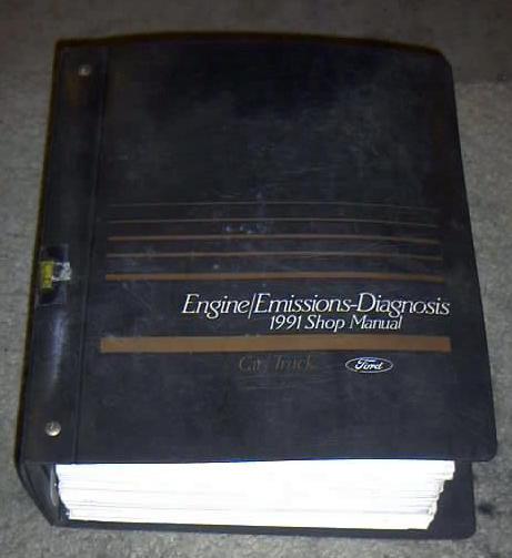 1991 ford car truck engine emissions diagnosis shop service manual