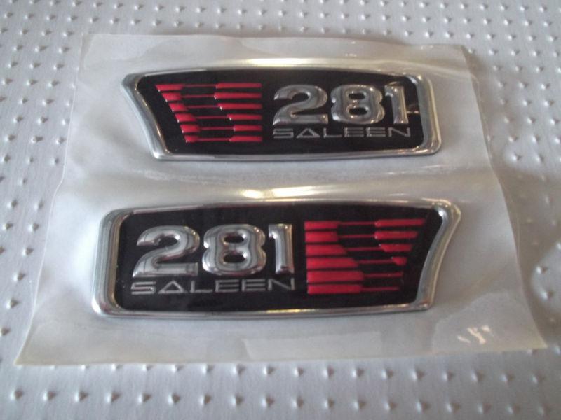 Saleen s281 fender badges oem new look!!!!