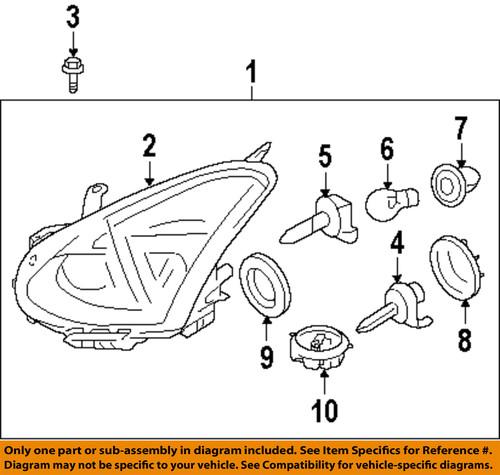 Nissan oem 26060jm72a headlight-headlamp assembly