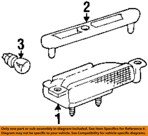 Buick gm oem 10358510 fog light-fog lamp