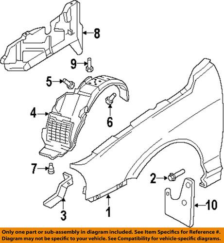 Hyundai oem 711172d000 fender-stay bracket