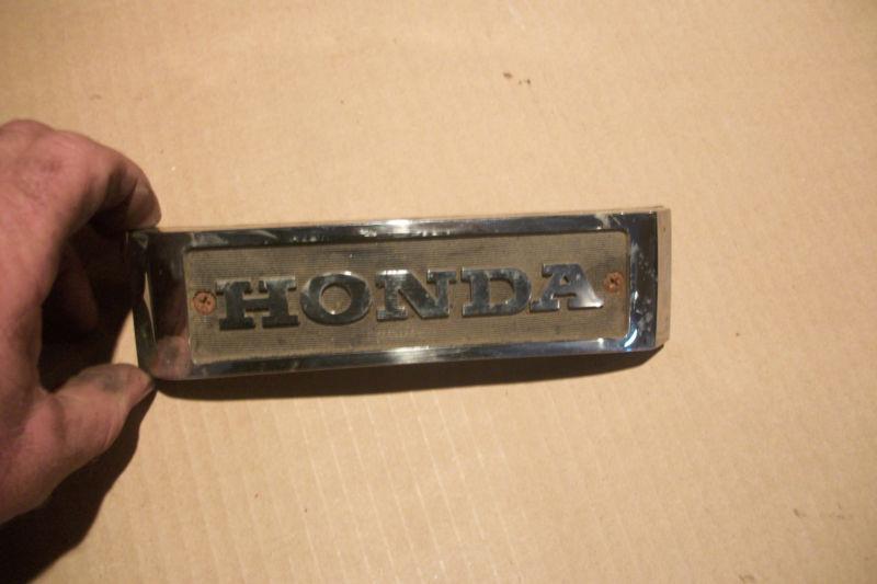 Honda cb750 cb 750 cb750c custom 1981 front fork emblem name plate badge