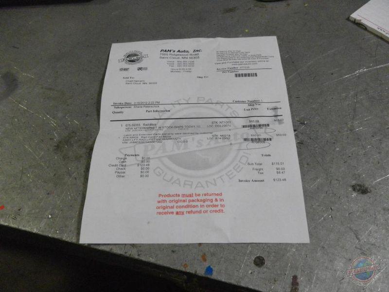 Radiator civic 1186304 01 02 03 04 05 new am assy in stock premium