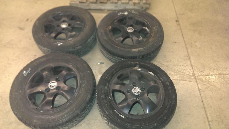 01 02 2001 mercury cougar set of rims & tires 225x60x15 ( good tread)