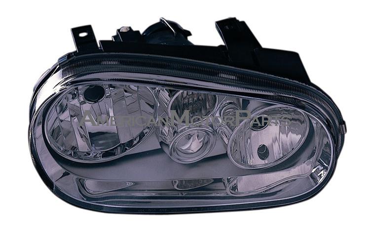 Passenger side replacement headlight w/o fog lamp 99-02 volkswagen golf gti