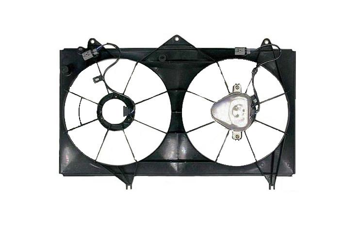 Ac condenser radiator cooling fan shroud only 2002-2006 03 04 05 toyota camry l4