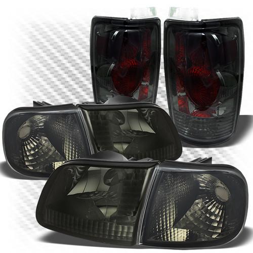 97-02 expedition smoked headlights + corner lights + altezza style tail lights