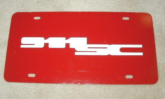 Porsche sc license plate for front old new