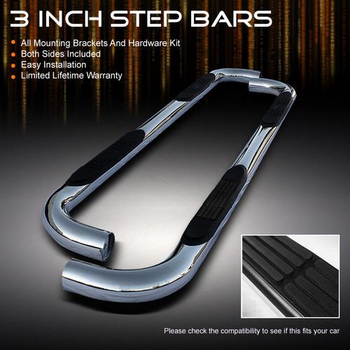 09-13 ram 1500 pickup quad cab 3" polished stainless steel side step nerf bar