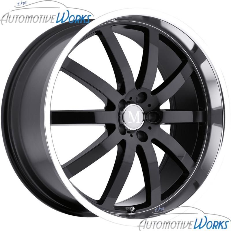 1 - 19x8.5 mandrus wilhelm 5x112 +43mm gloss black mirror rim wheel inch 19"